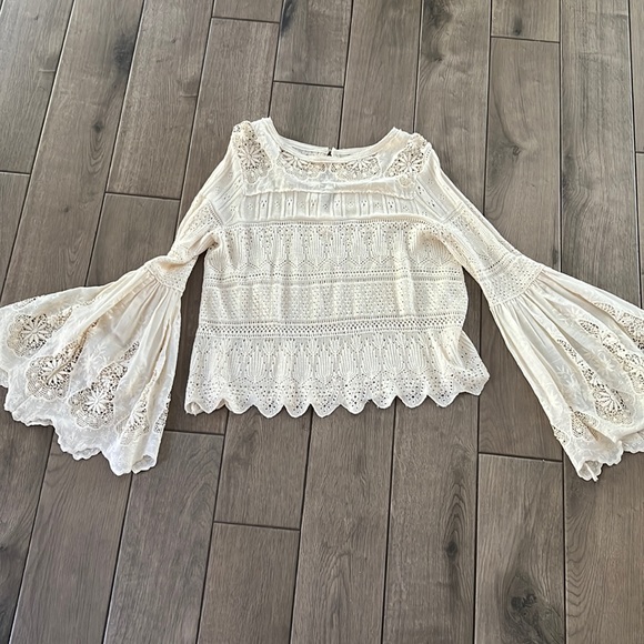 Free People Once Upon a Time Sweater in Ivory - Picture 10 of 13